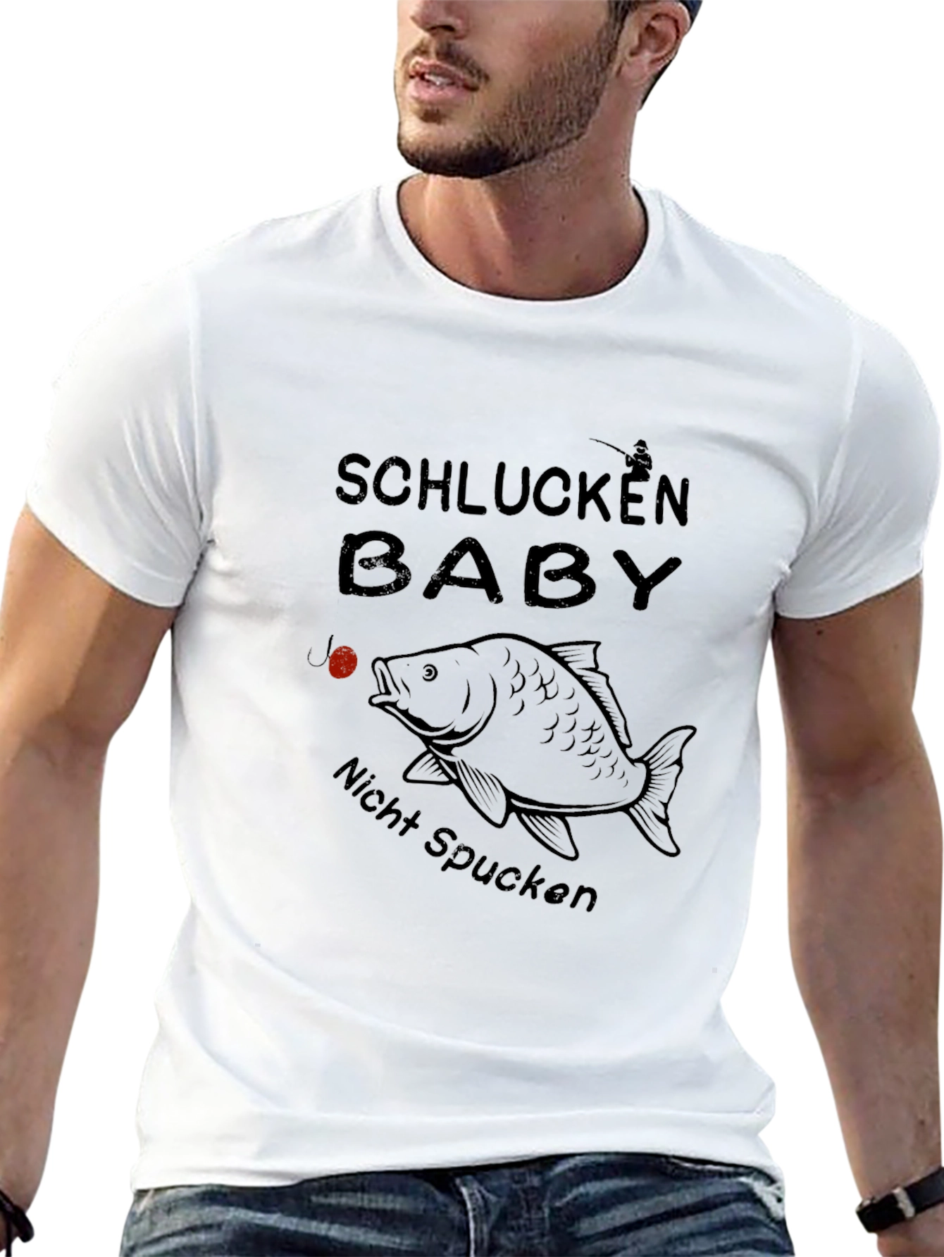 Schlucken Baby T-Shirt - Fishing Humor Tee
