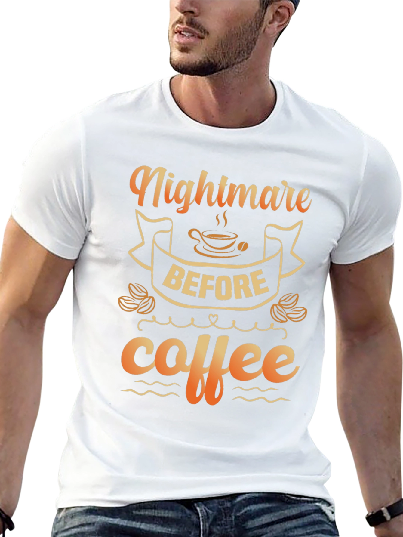 Nightmare Before Coffee Graphic Tee - Black