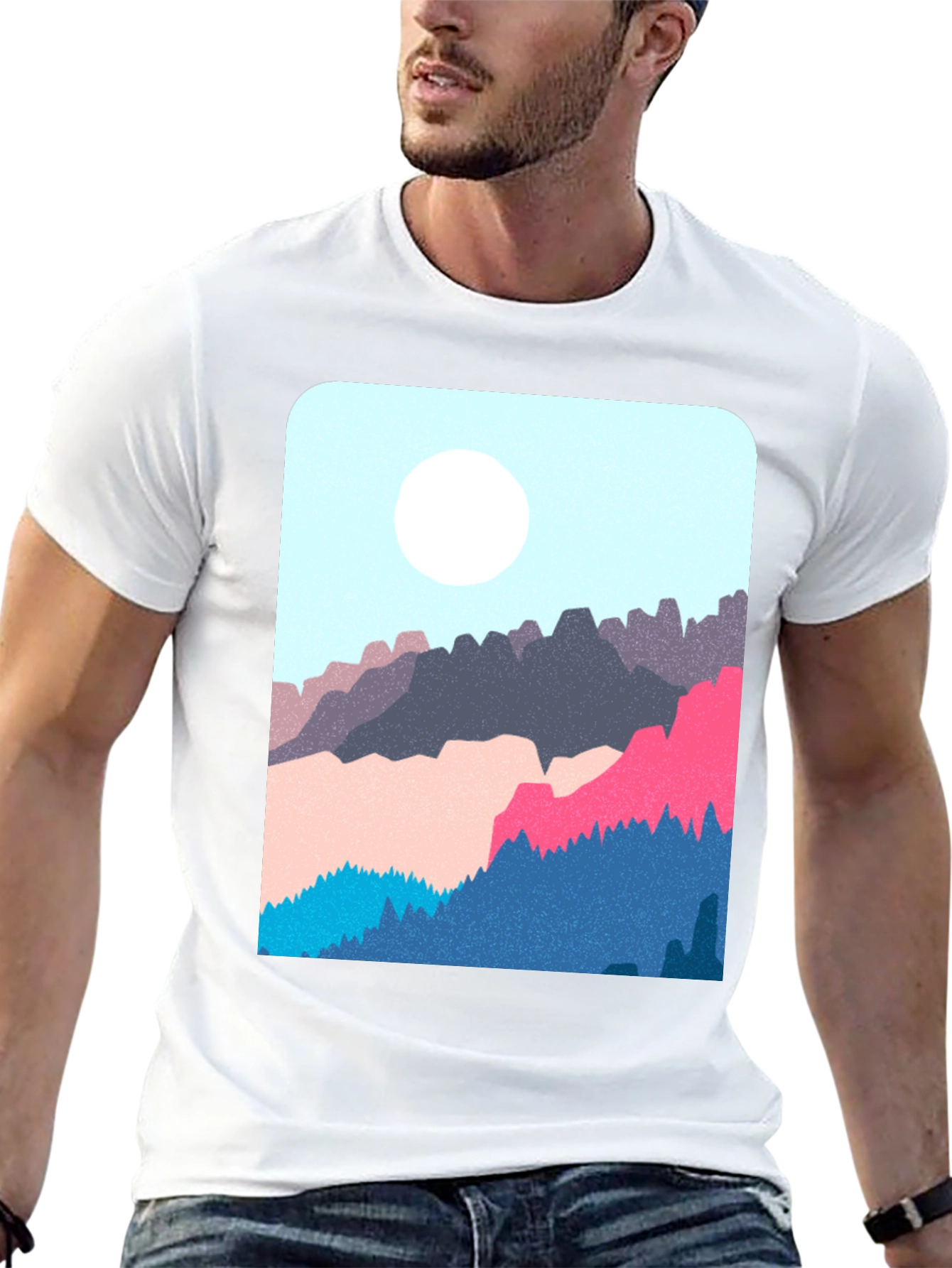 Mountain Graphic Black T-Shirt
