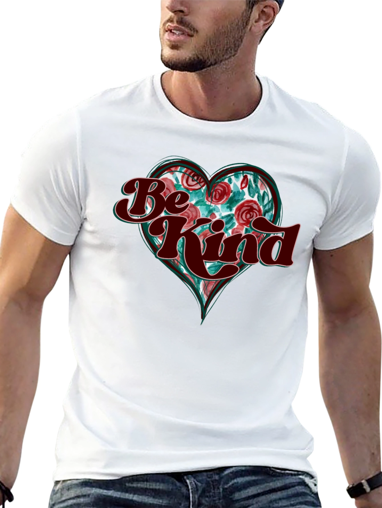 Be Kind Heart Graphic T-Shirt