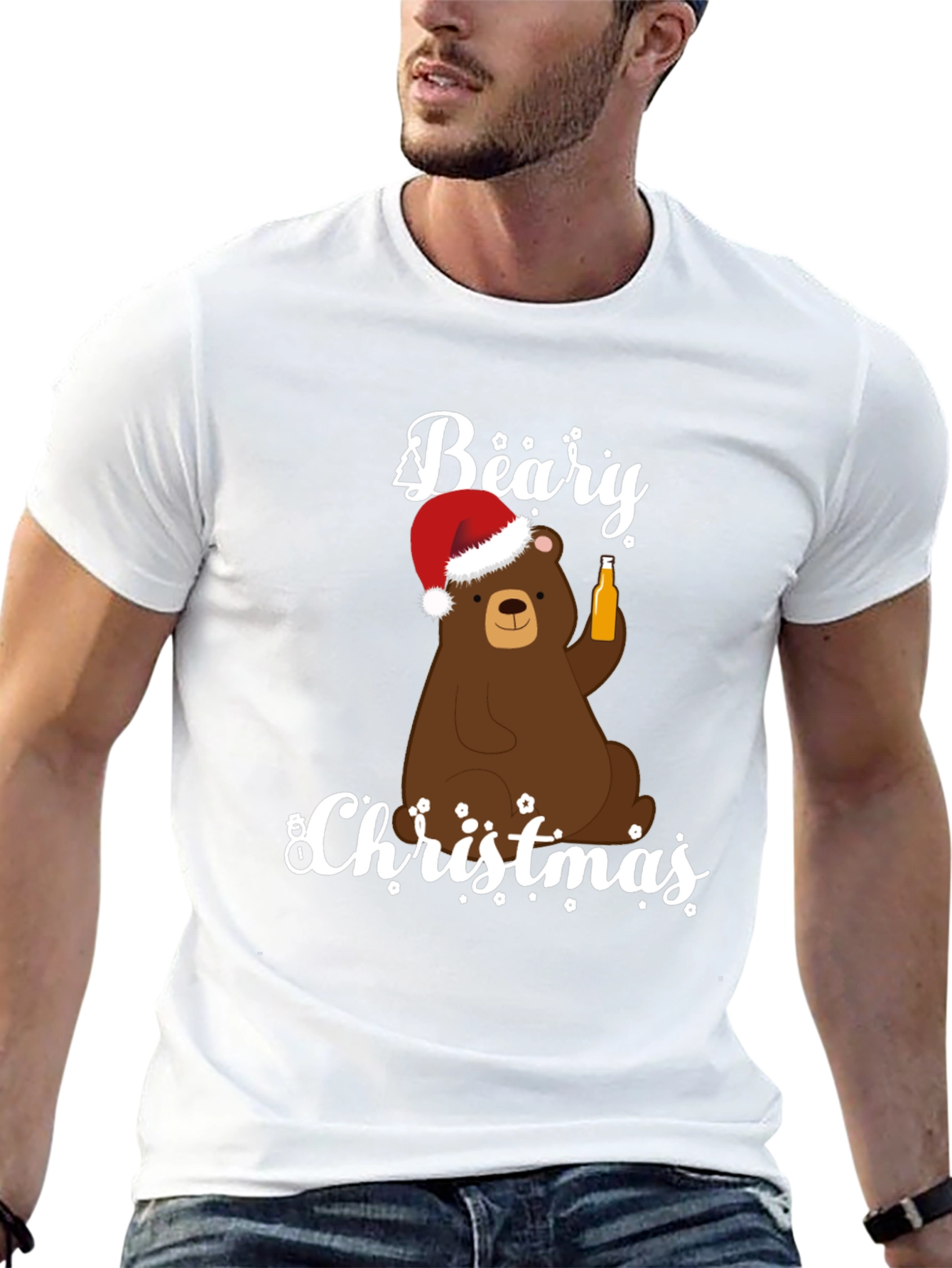 Beary Christmas Holiday Graphic Tee