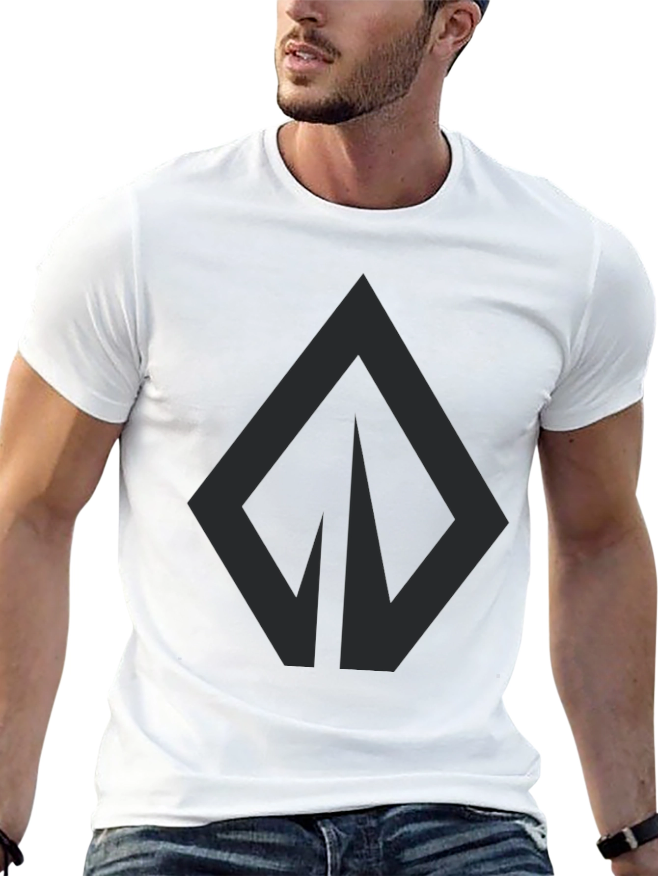 Dark Diamond Graphic Tee - Modern Style