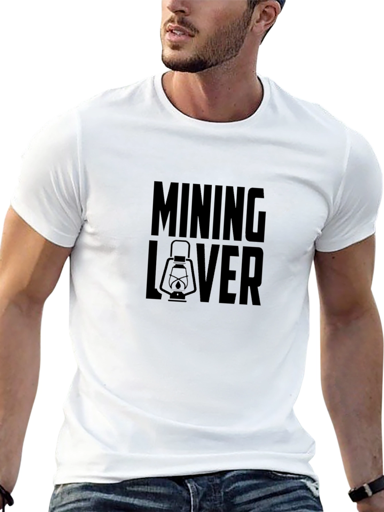 Mining Lover T-Shirt - Miners Lantern Graphic