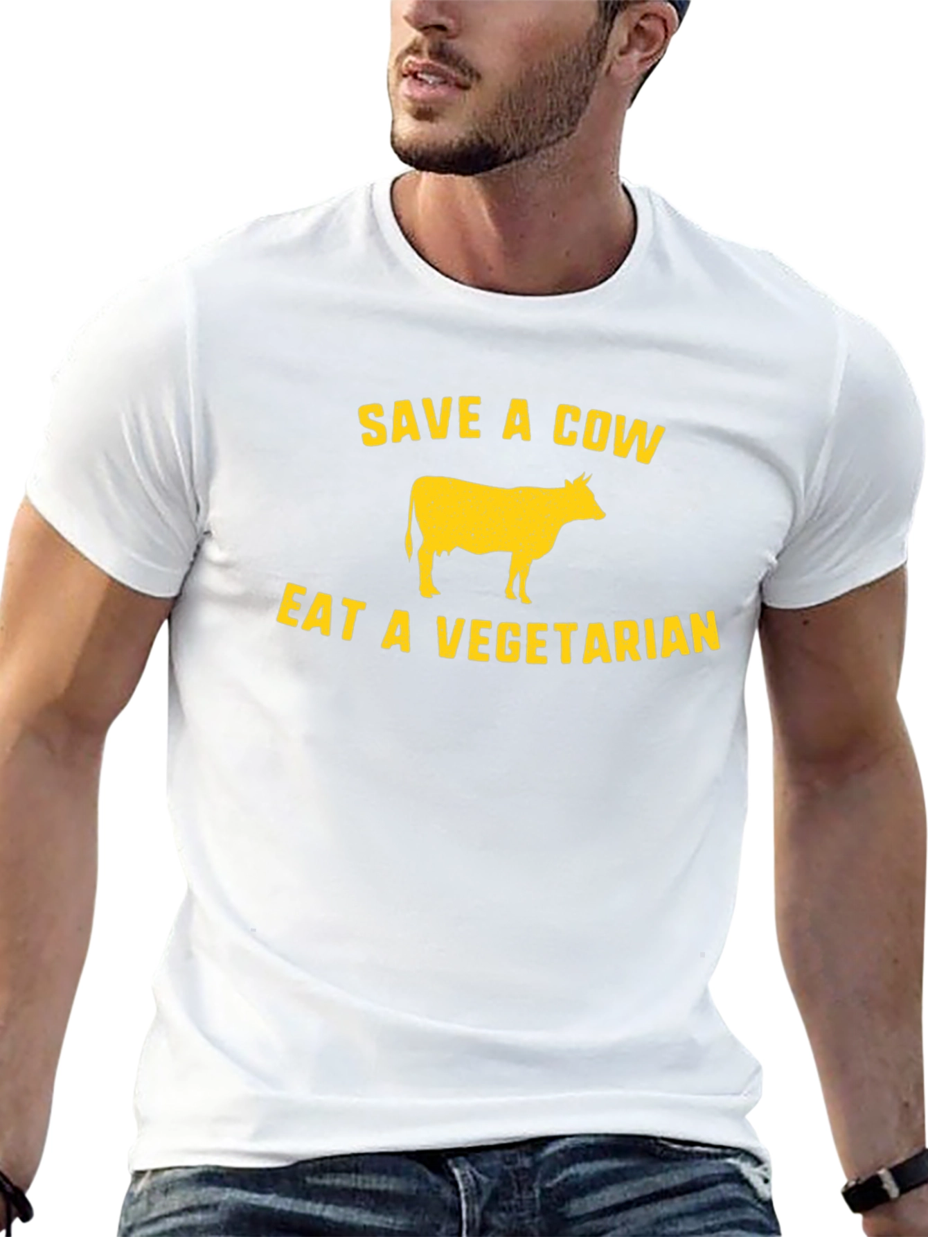 Save a Cow Eat a Vegetarian Graphic Tee
