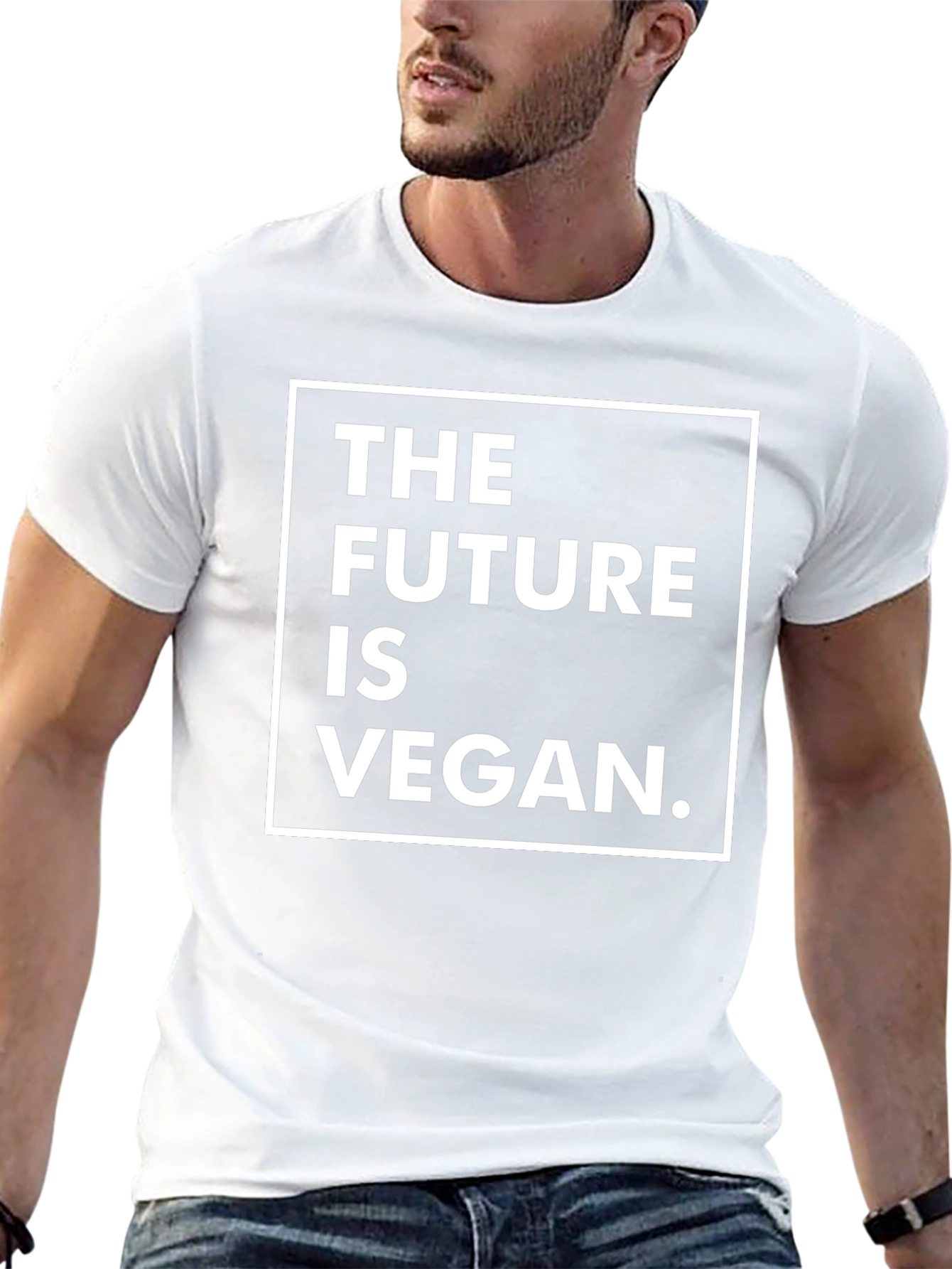 The Future is Vegan Graphic Tee - Black