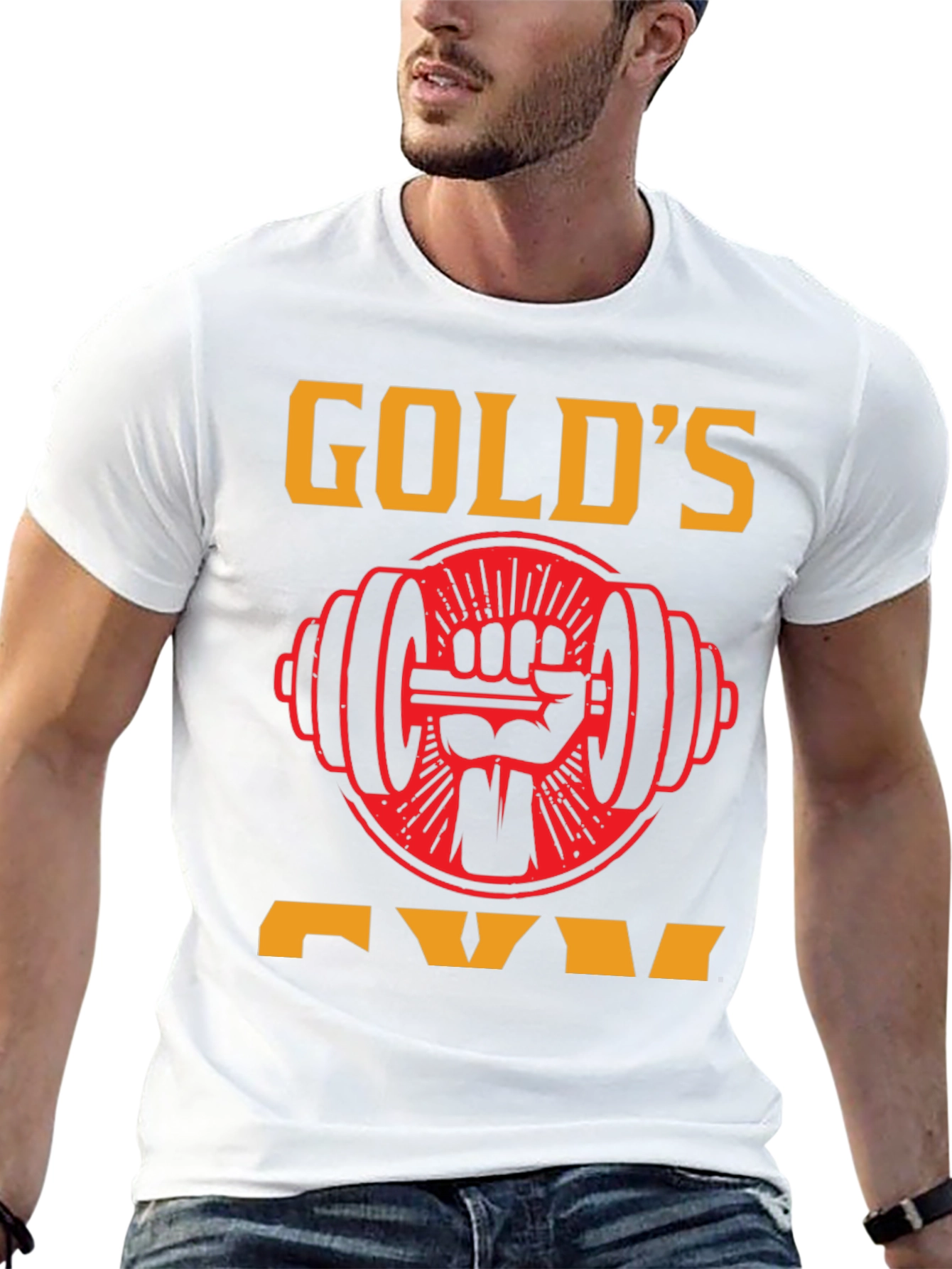 Golds Gym Black T-Shirt - Weightlifting Apparel
