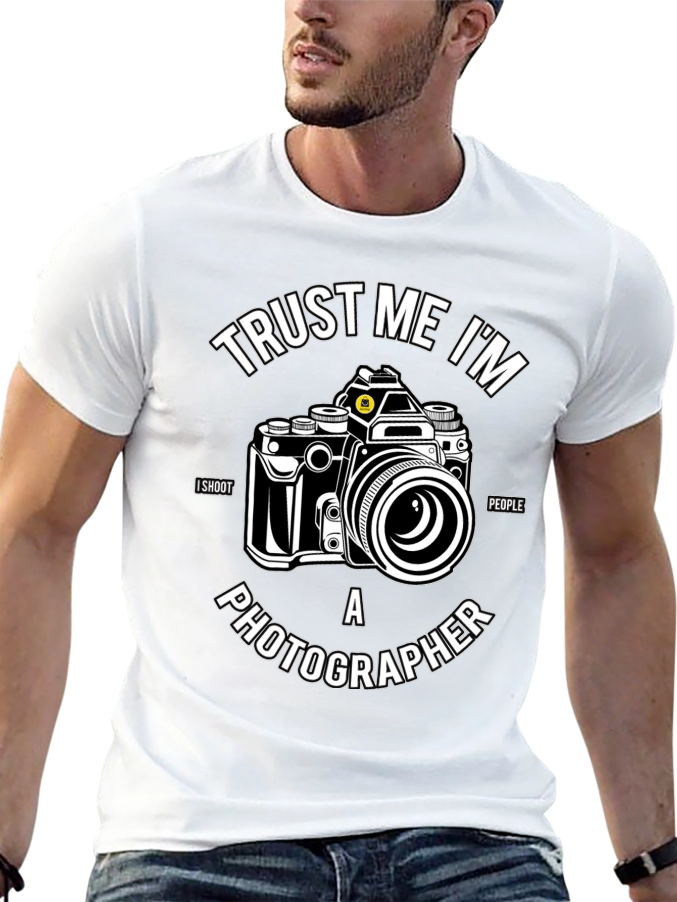 Trust Me Im a Photographer Black T-Shirt