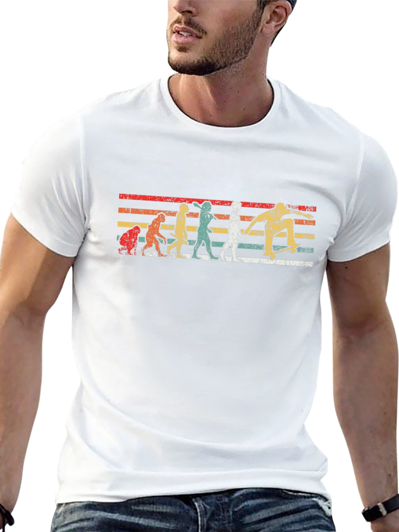 Skater Evolution Retro Graphic Tee