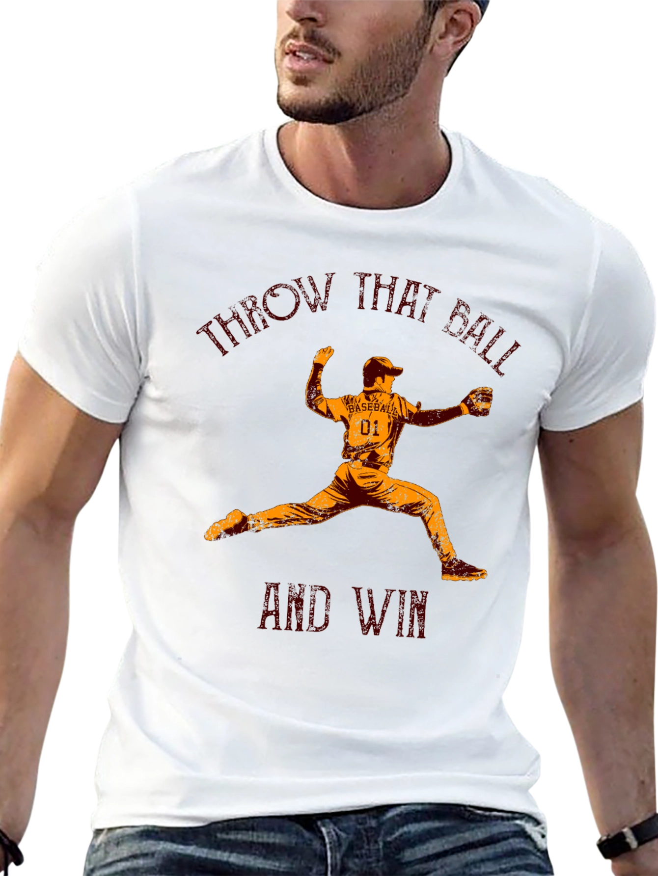 Throw That Ball Baseball Graphic Tee