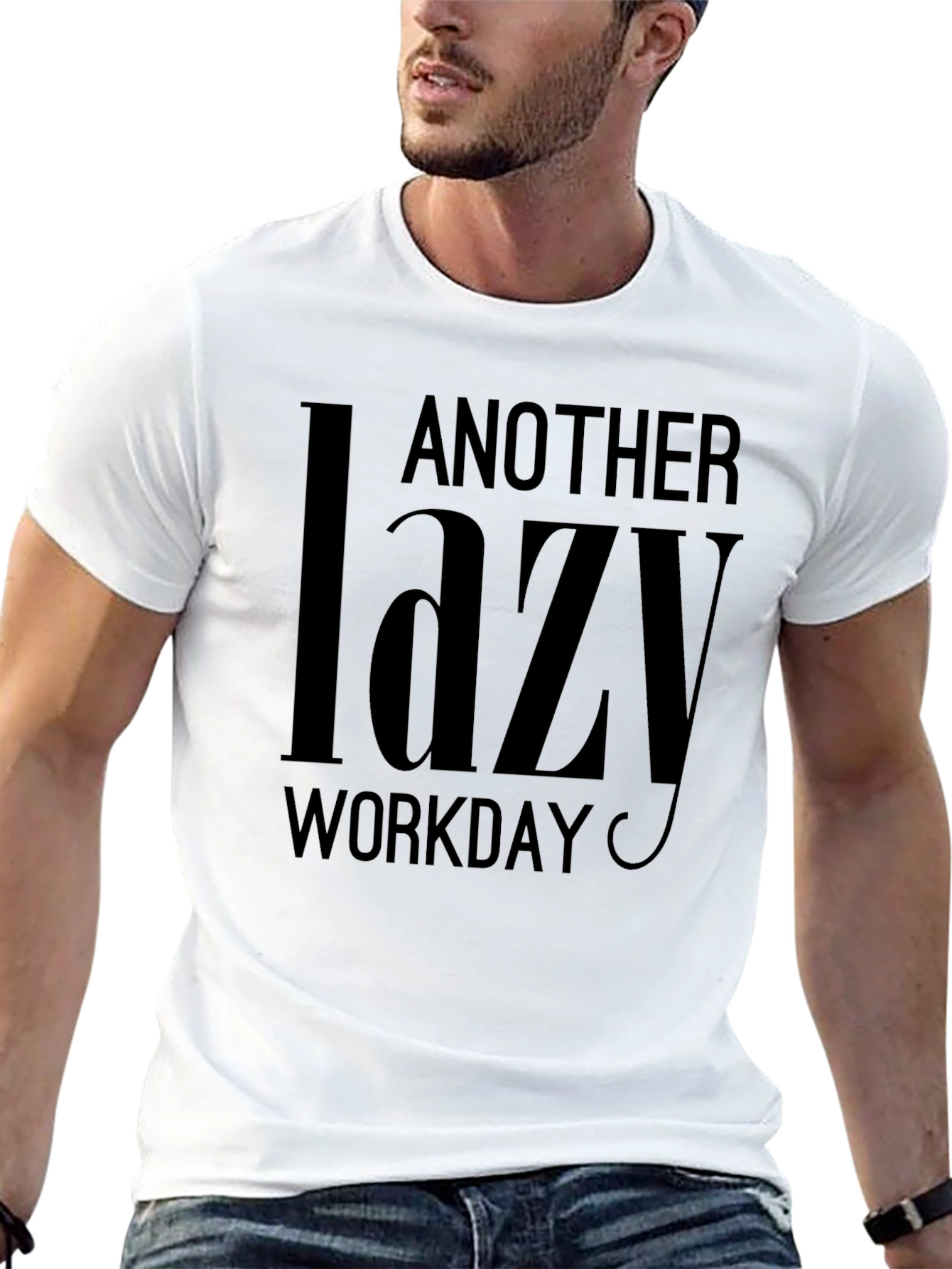 Another Lazy Workday Black T-Shirt