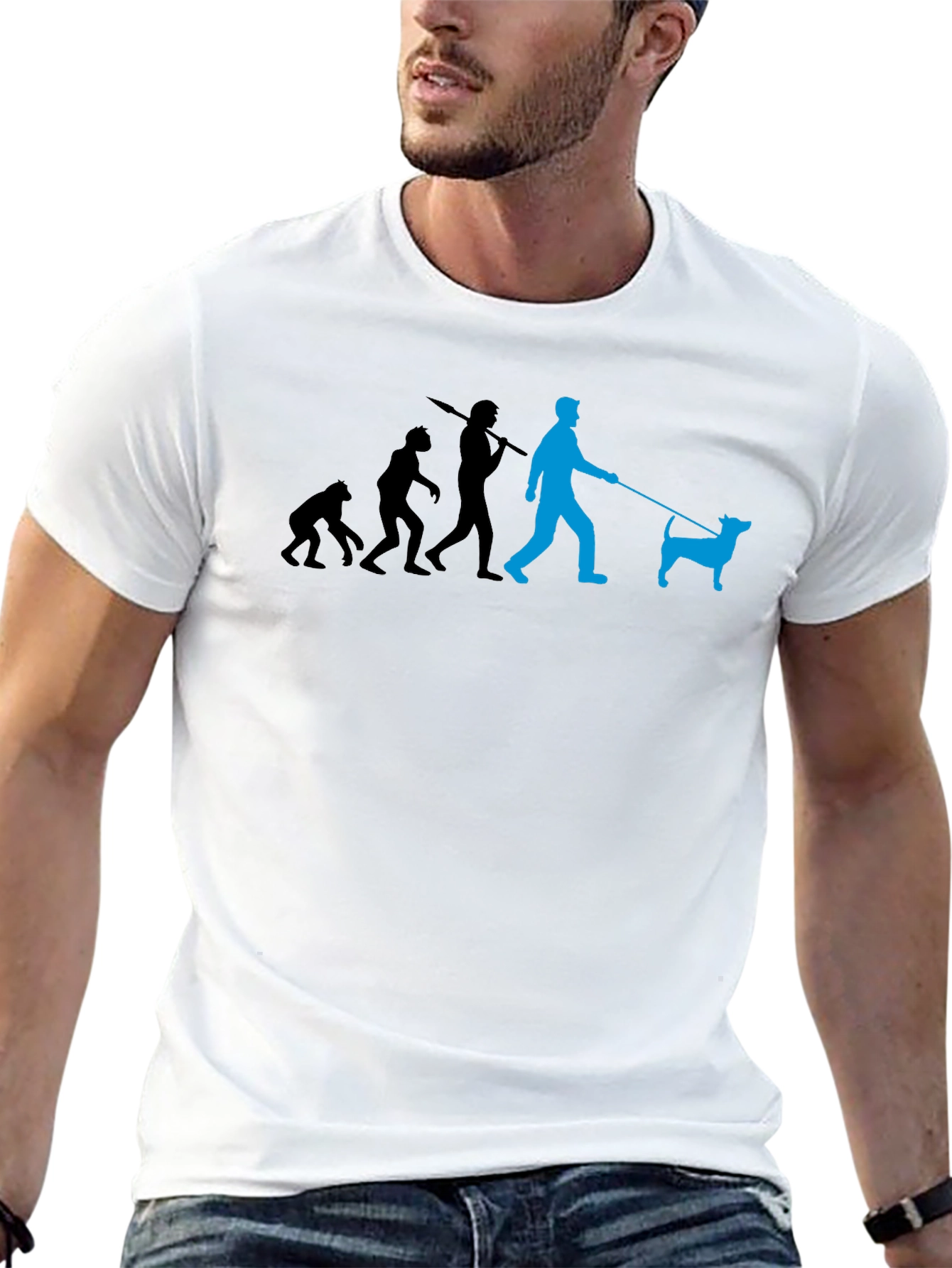 Evolution of Dog Walker Graphic Tee