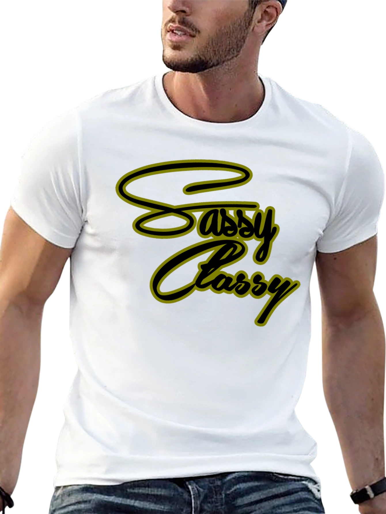 Sassy Classy Graphic Tee - Stylish Black T-Shirt