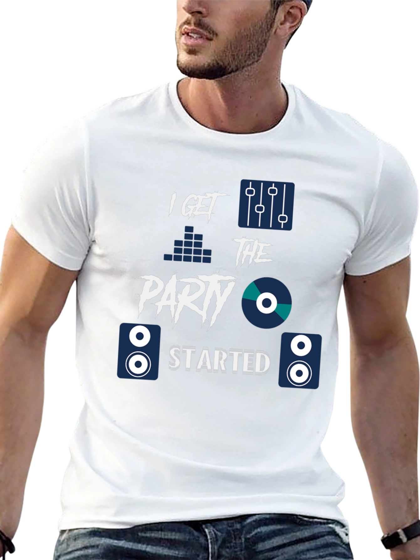 Party Starter Graphic Tee - DJ Music Shirt