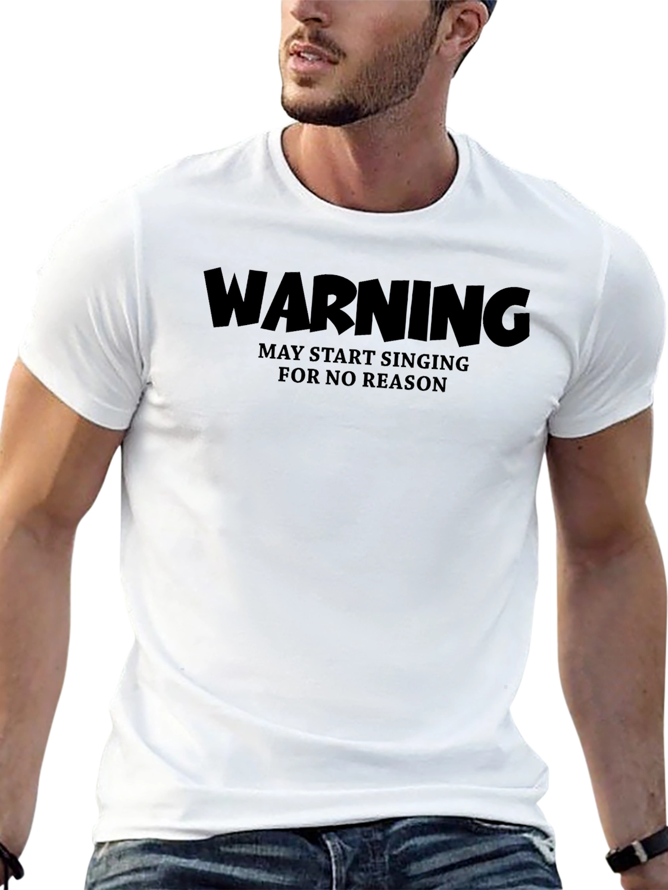 Warning May Start Singing T-Shirt Funny Humor Tee