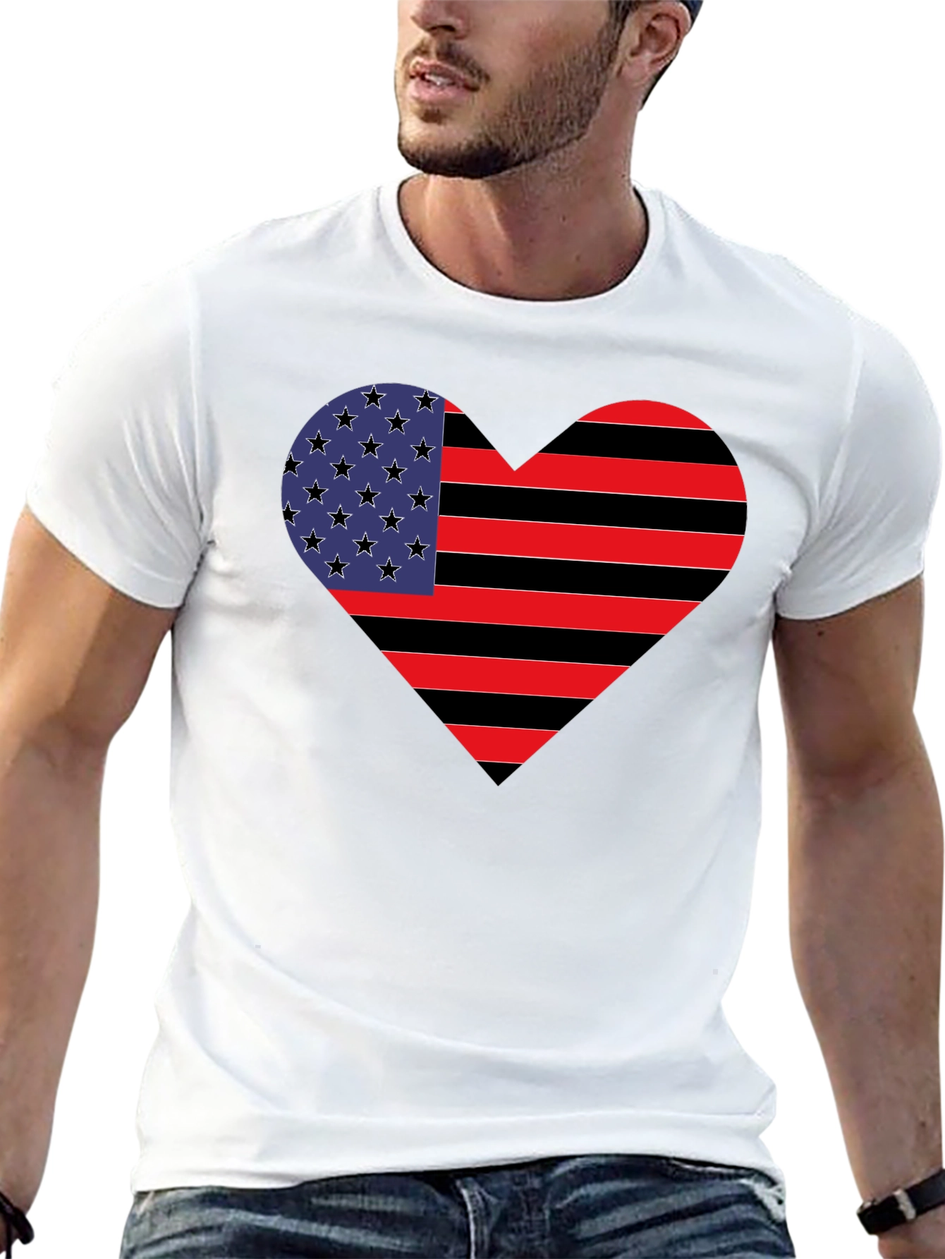 American Heart Flag T-Shirt
