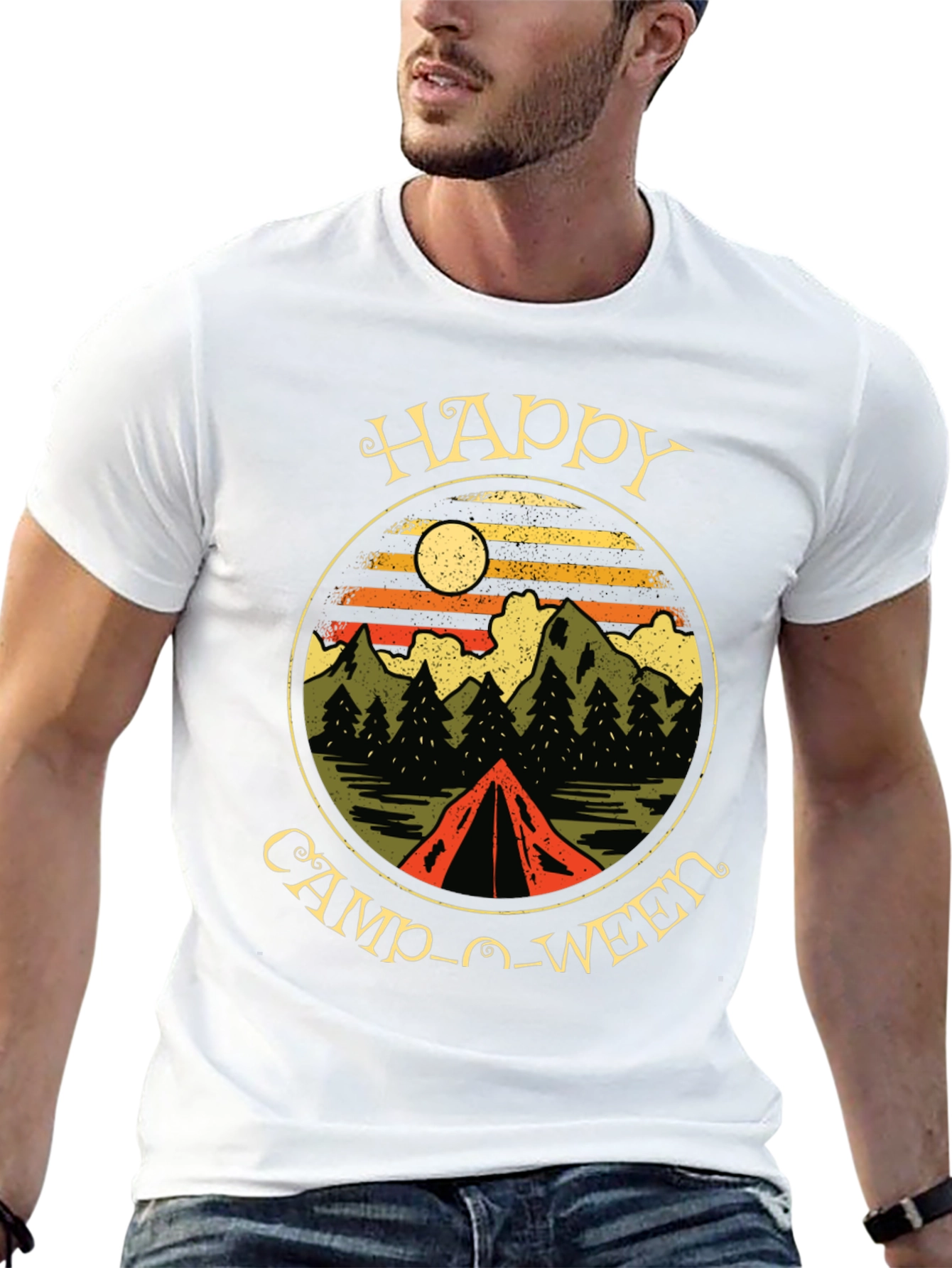 Happy Camp-O-Ween Camping T-Shirt