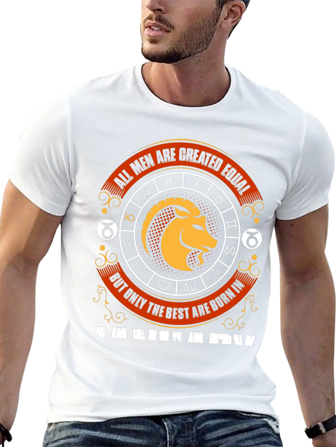 Capricorn Zodiac Sign Mens Graphic T-Shirt