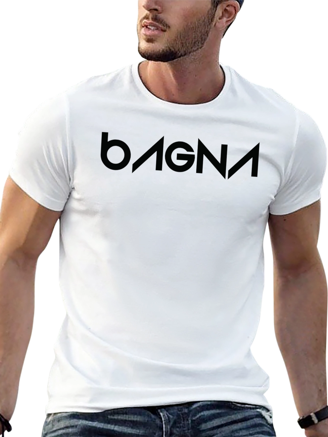 Bagna Black T-Shirt - Modern Minimalist Design