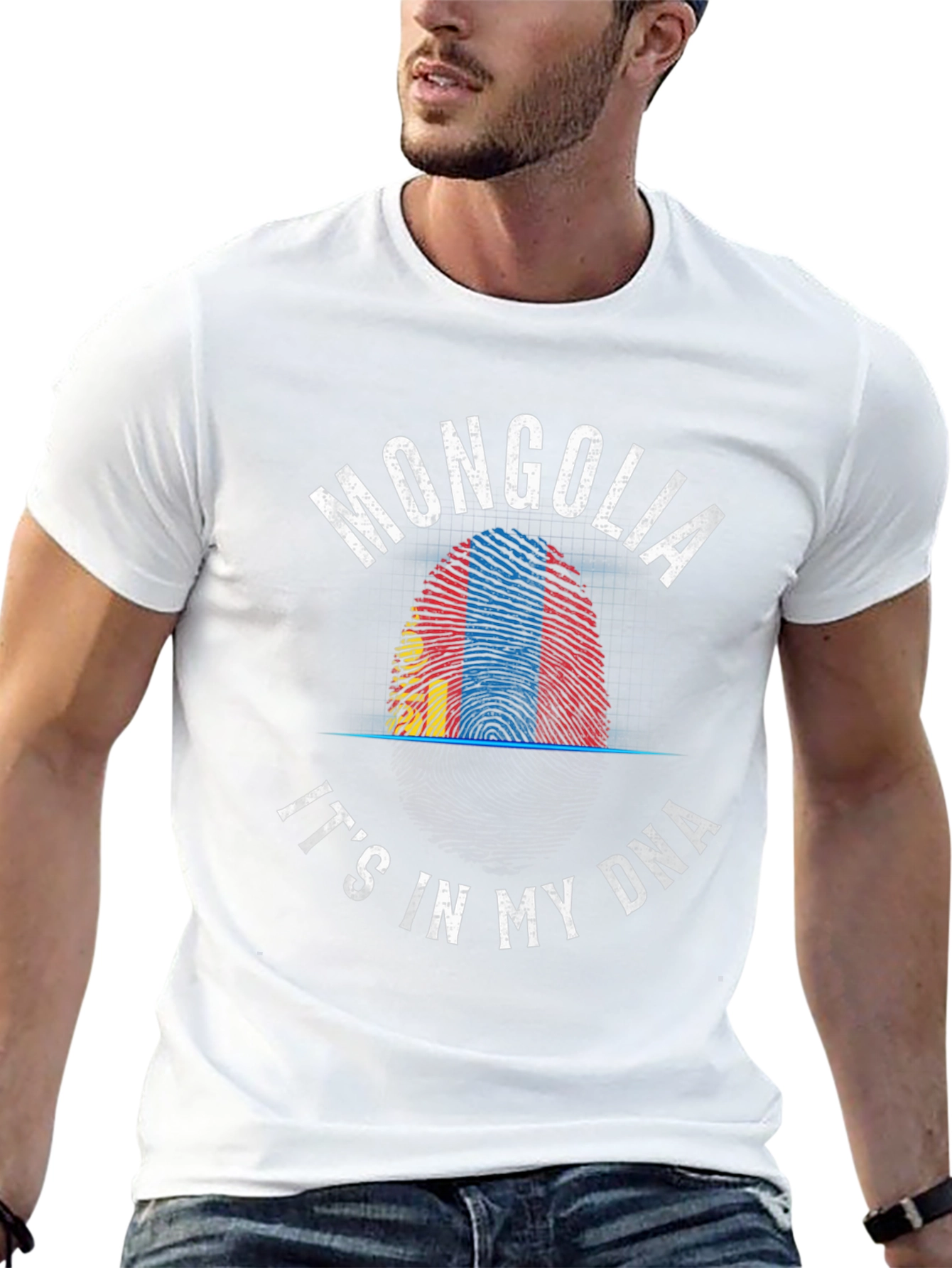 Mongolia DNA Fingerprint T-Shirt