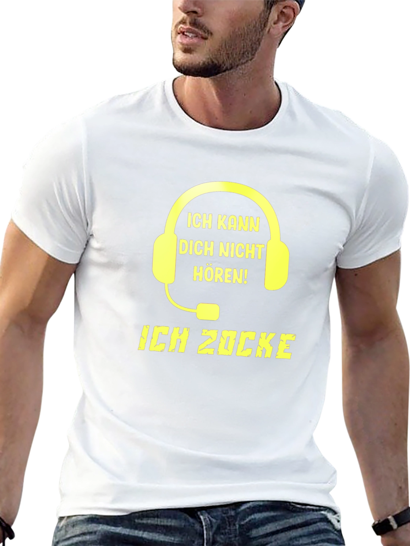 Ich Zocke - Gamer Headset Graphic T-Shirt