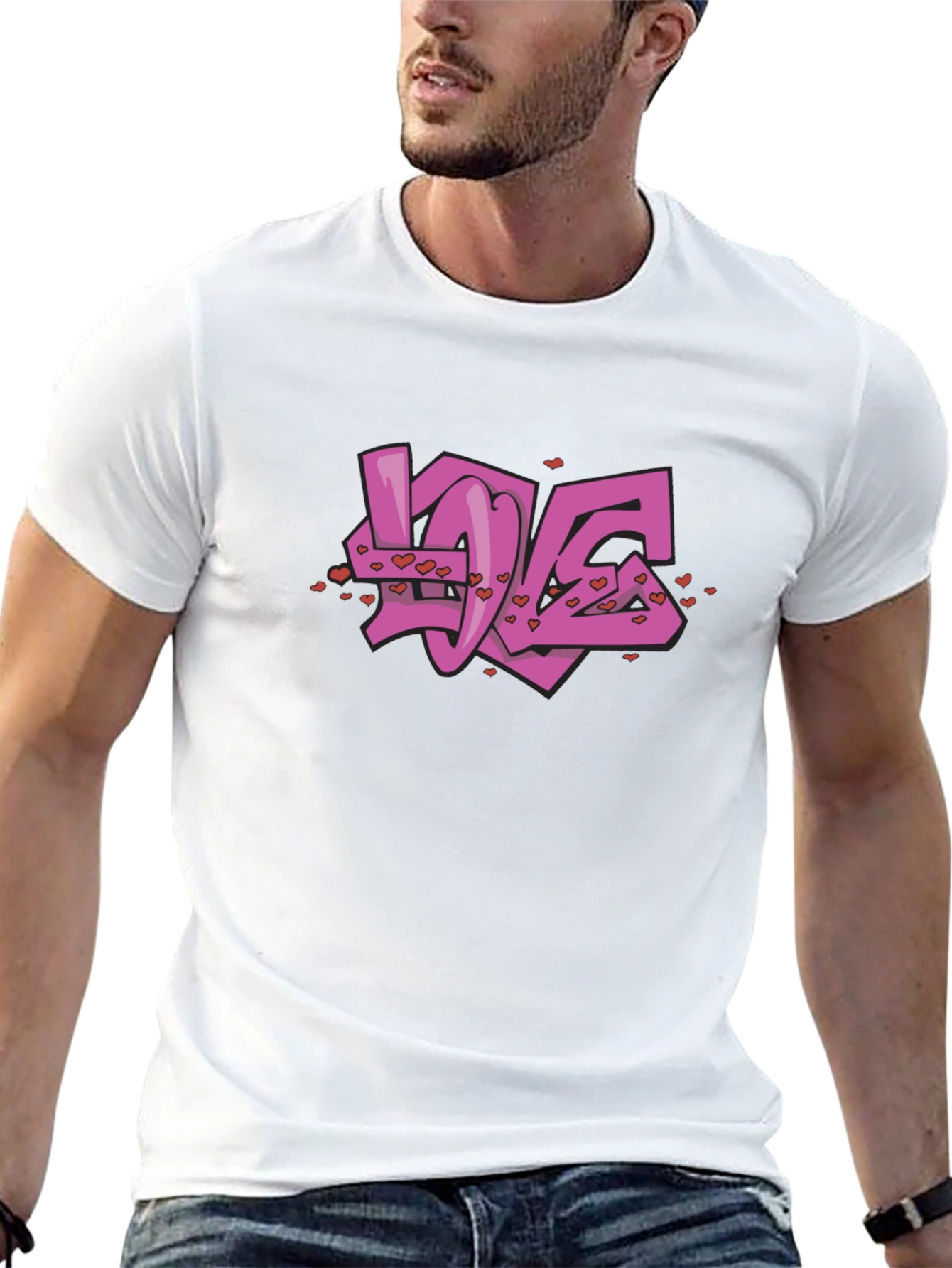 Love Graffiti Graphic T-Shirt - Soft Cotton Blend