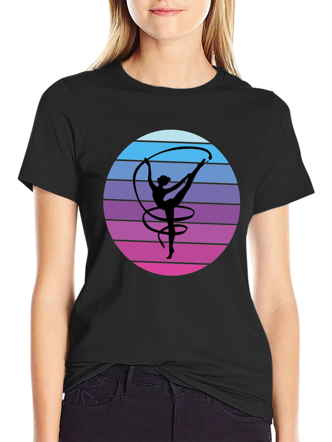 Rhythmic Gymnastics T-Shirt - Retro Design