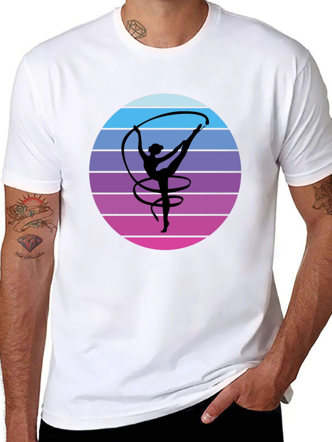 Rhythmic Gymnastics T-Shirt - Retro Design
