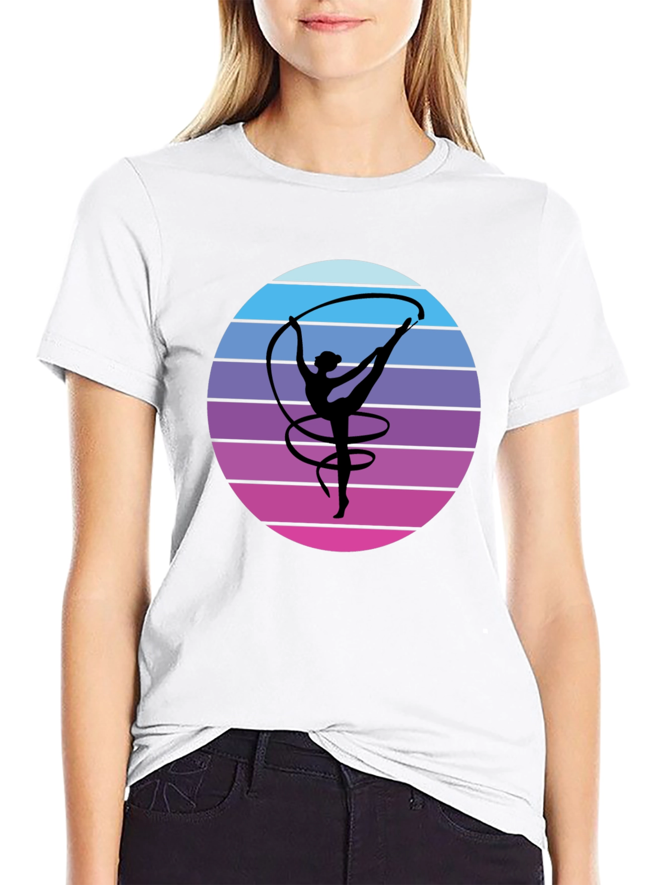Rhythmic Gymnastics T-Shirt - Retro Design