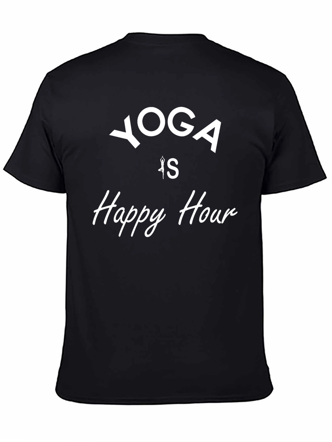 Yoga is Happy Hour Graphic T-Shirt