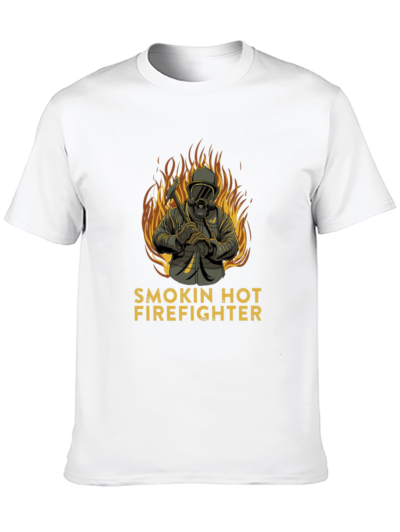 Smokin Hot Firefighter Graphic T-Shirt