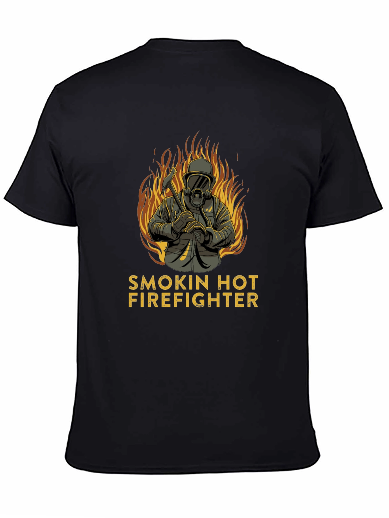 Smokin Hot Firefighter Graphic T-Shirt
