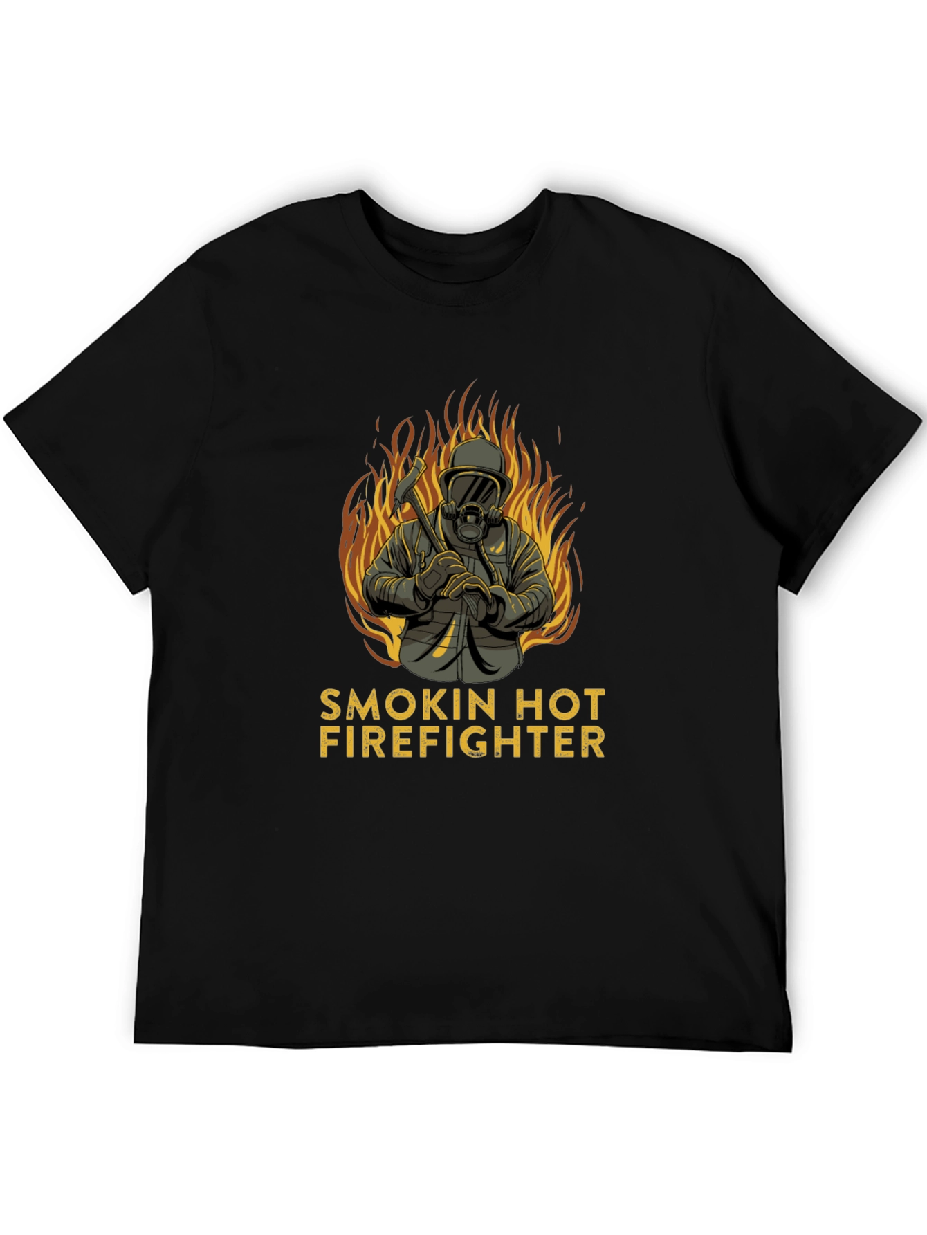 Smokin Hot Firefighter Graphic T-Shirt