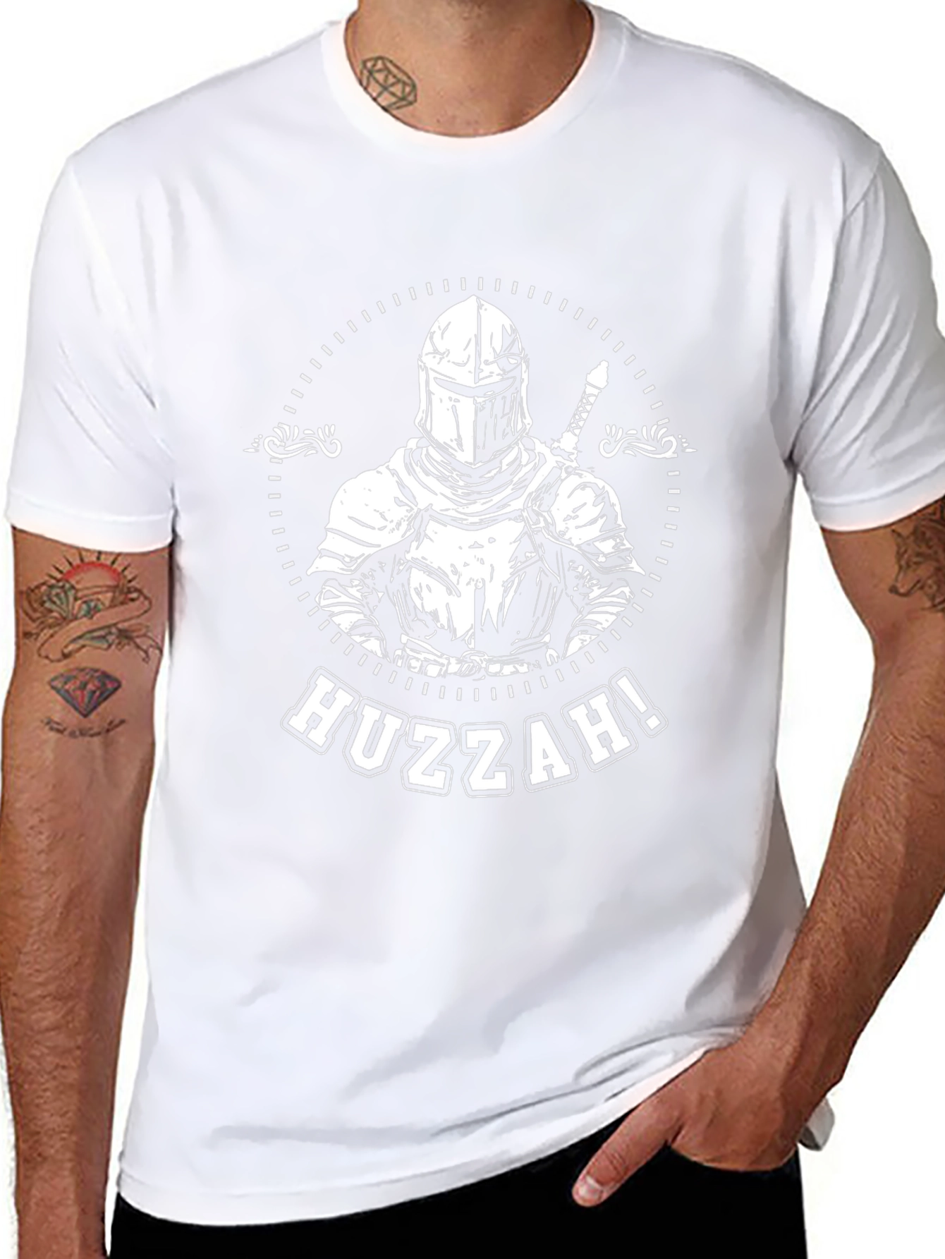 Huzzah Knight T-Shirt - Black