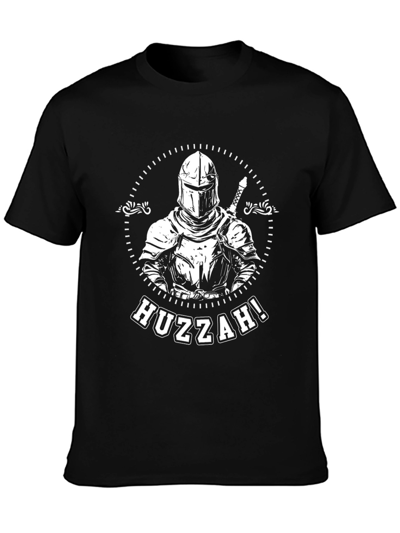 Huzzah Knight T-Shirt - Black
