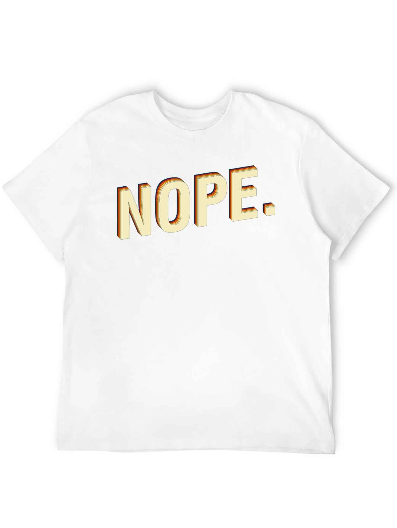 Retro NOPE. Graphic T-Shirt - Black