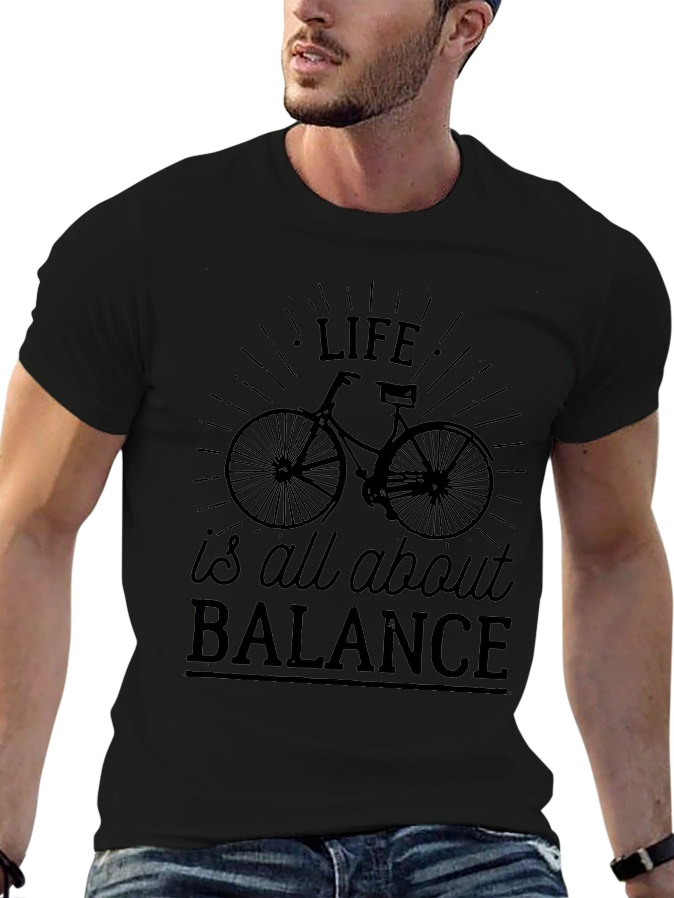 Life is All About Balance Bicycle Graphic Tee