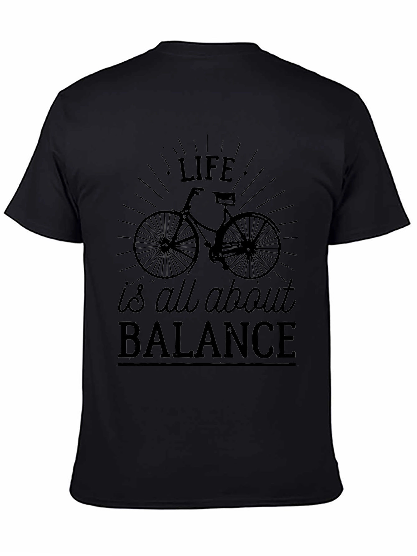 Life is All About Balance Bicycle Graphic Tee