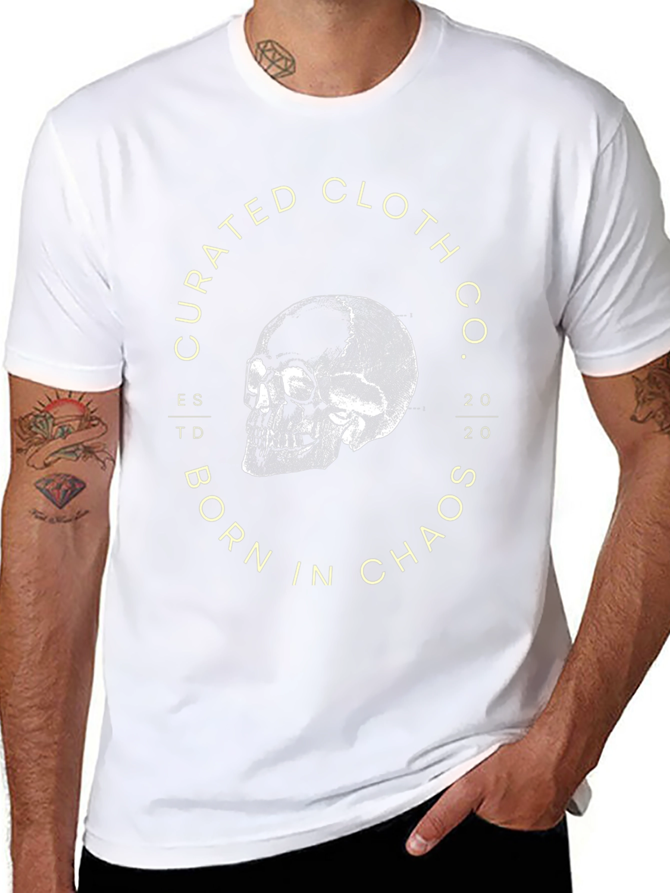 Curated Cloth Co. Skull Graphic Tee - Black