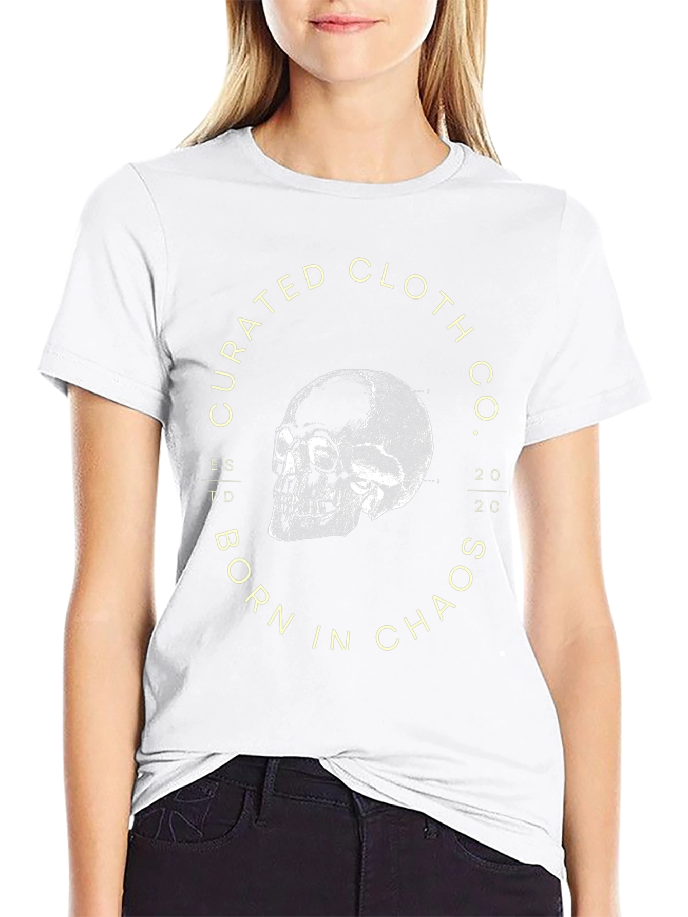 Curated Cloth Co. Skull Graphic Tee - Black