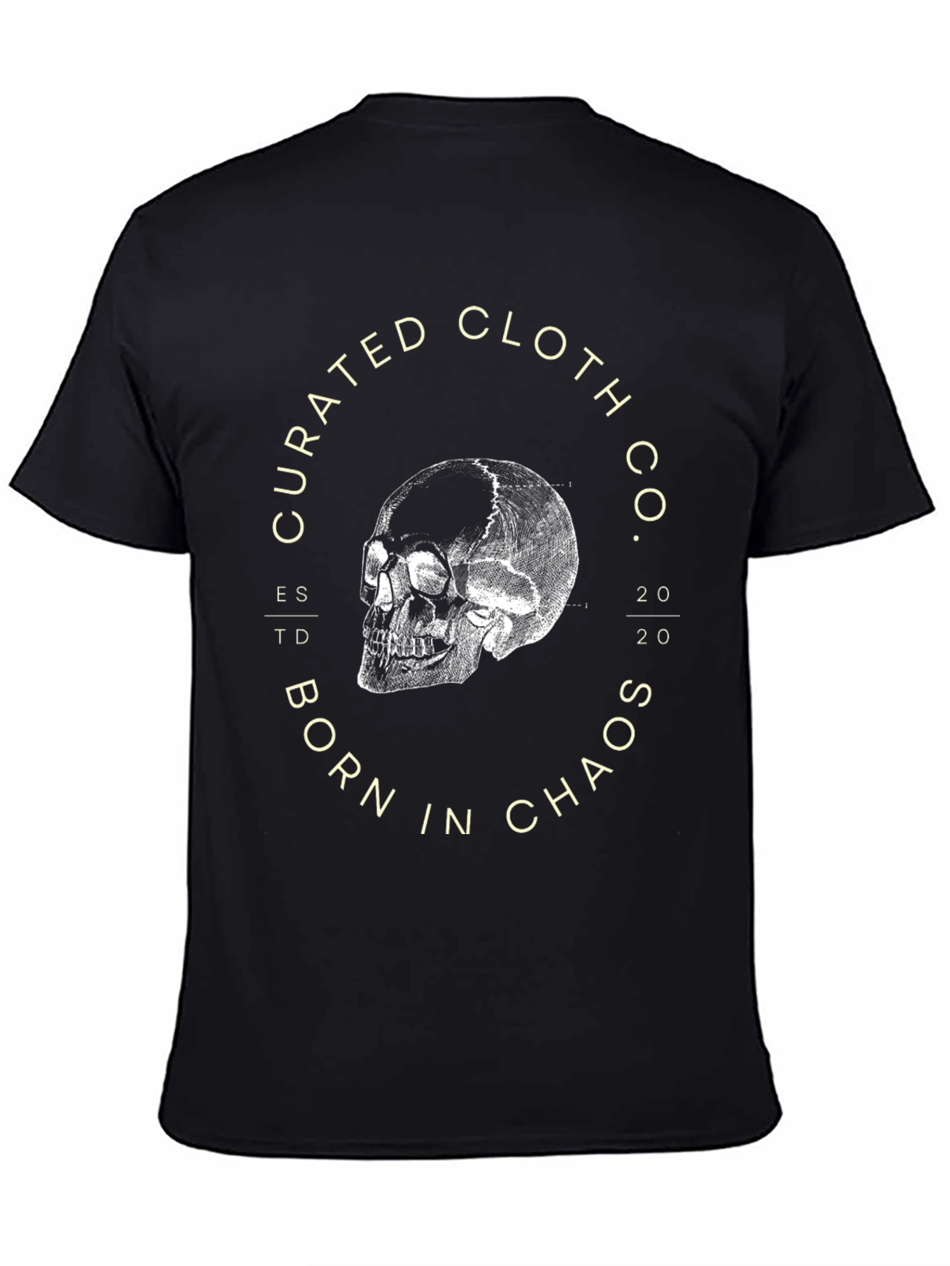 Curated Cloth Co. Skull Graphic Tee - Black