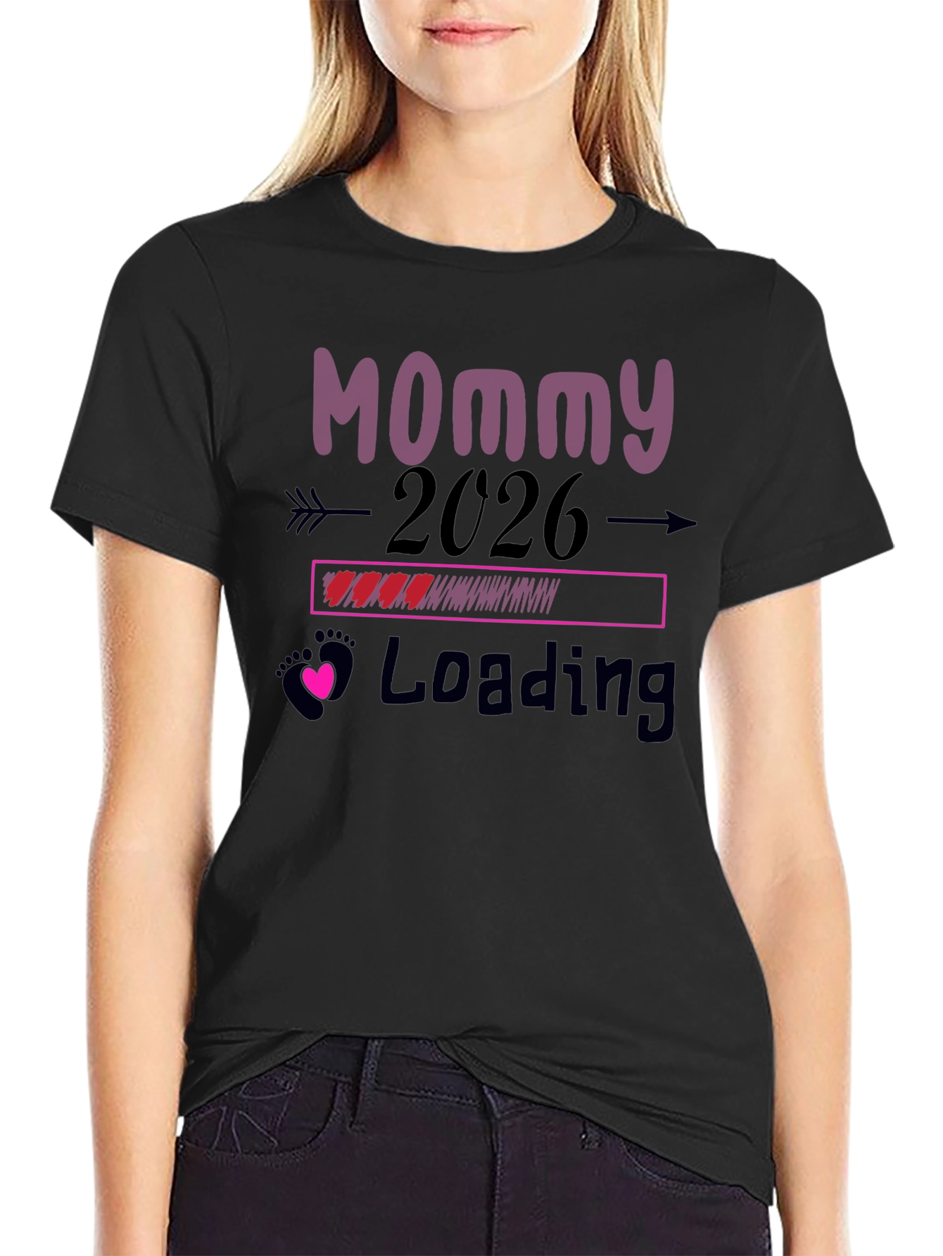 Mommy to Be 2026 Loading T-Shirt