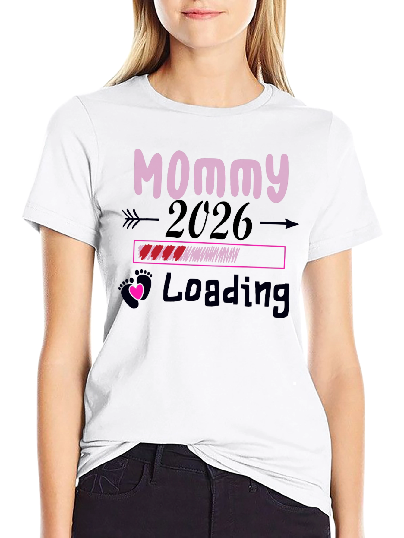 Mommy to Be 2026 Loading T-Shirt