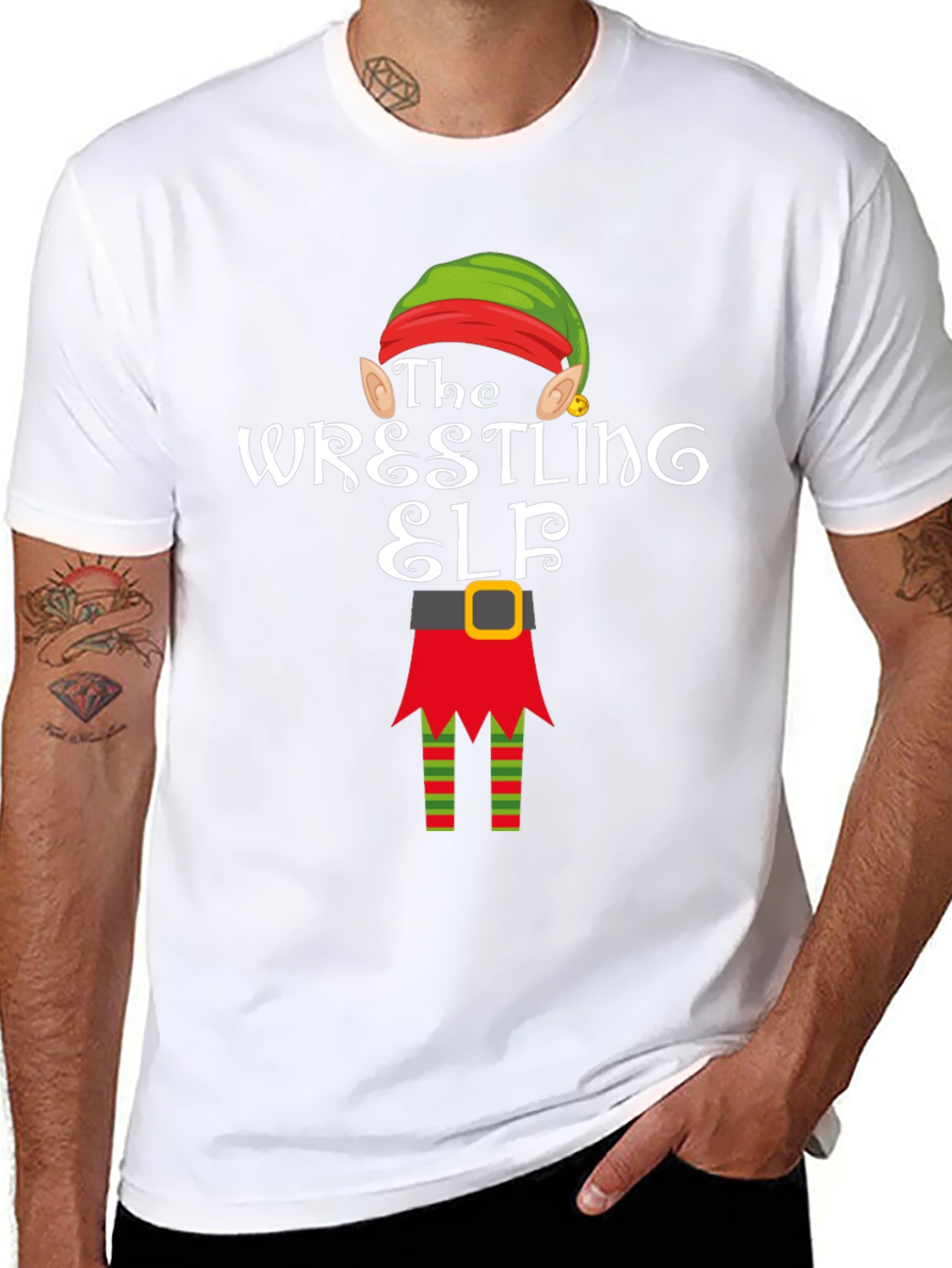 The Wrestling Elf T-Shirt - Holiday Fun