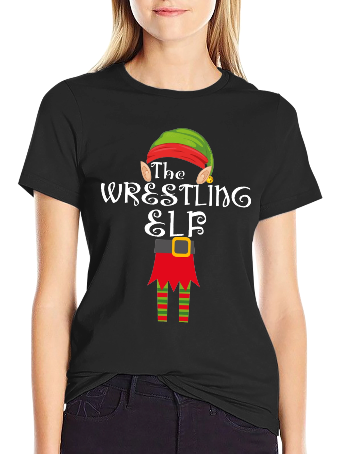 The Wrestling Elf T-Shirt - Holiday Fun