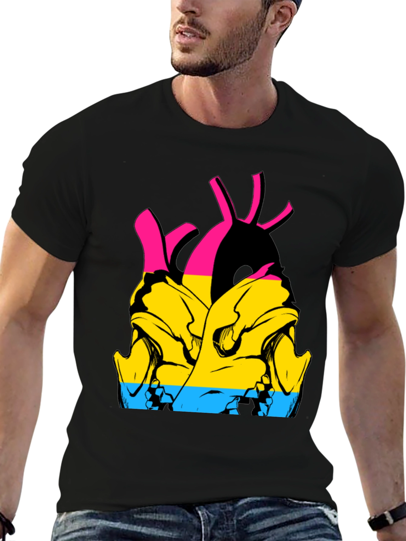 Pansexual Pride Anatomical Heart T-Shirt