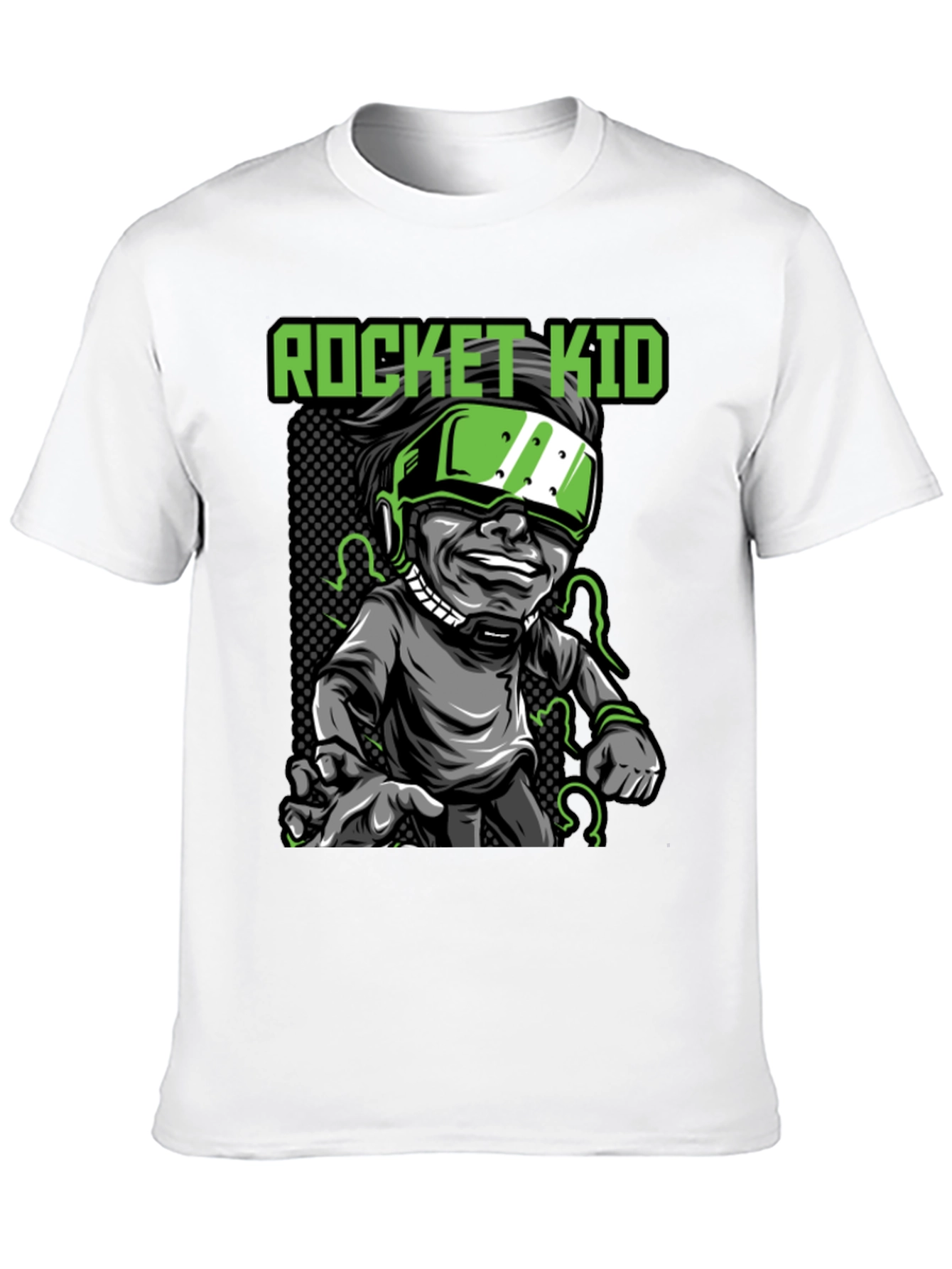 Rocket Kid Graphic Tee - Black Cotton T-Shirt