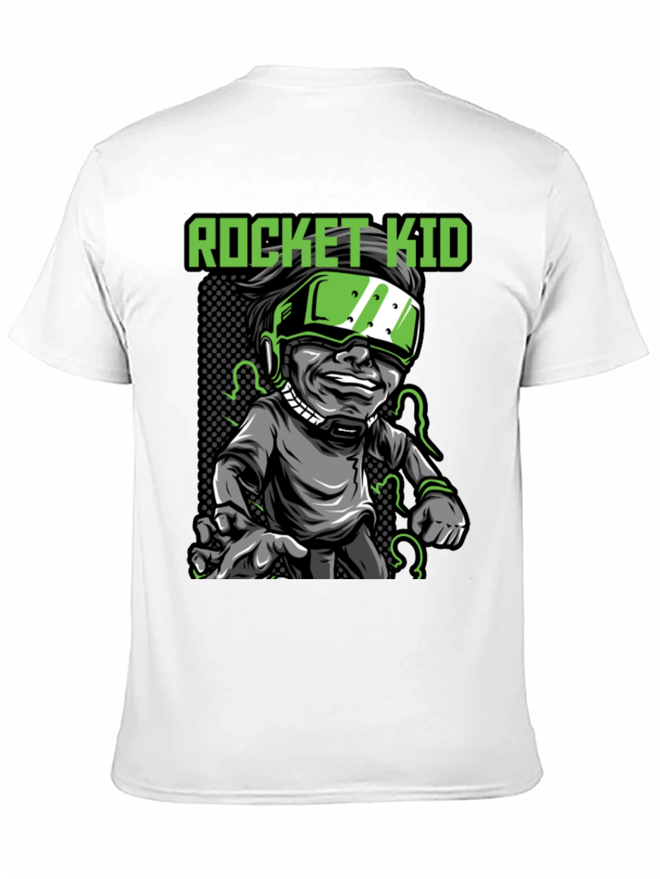 Rocket Kid Graphic Tee - Black Cotton T-Shirt