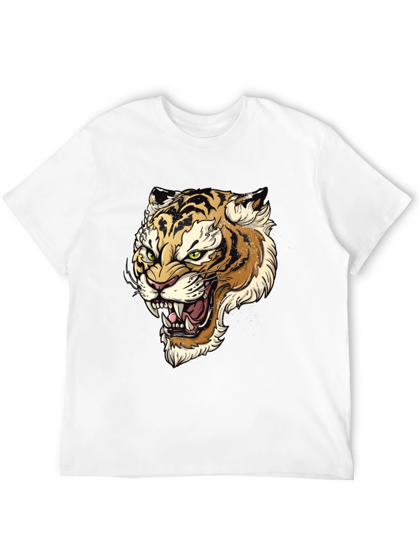 Tiger Graphic Print Mens T-Shirt