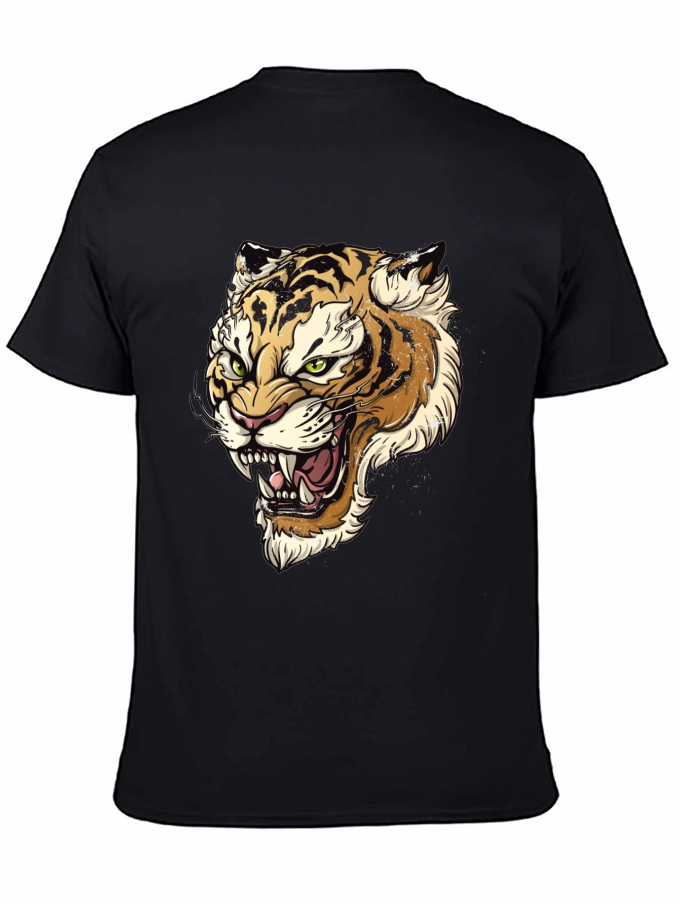 Tiger Graphic Print Mens T-Shirt