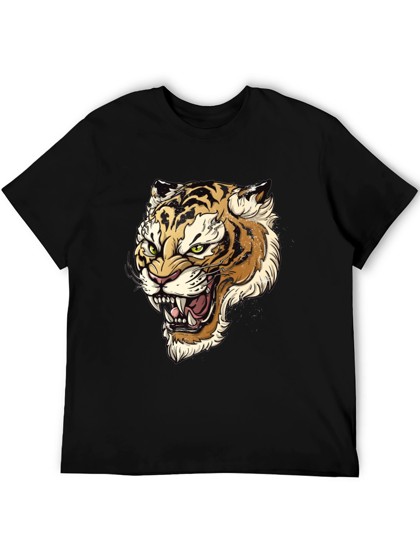 Tiger Graphic Print Mens T-Shirt